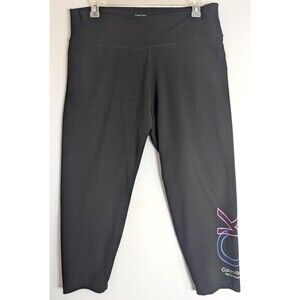 Calvin Klein Performance 7/8 Leggings Black with Logo Size 3X